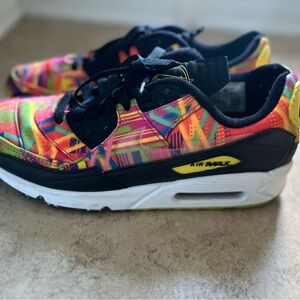 Nike Yellow and Gray Sneakers